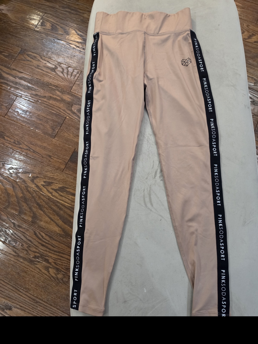 Women's Pink High-Waist Athletic Leggings
